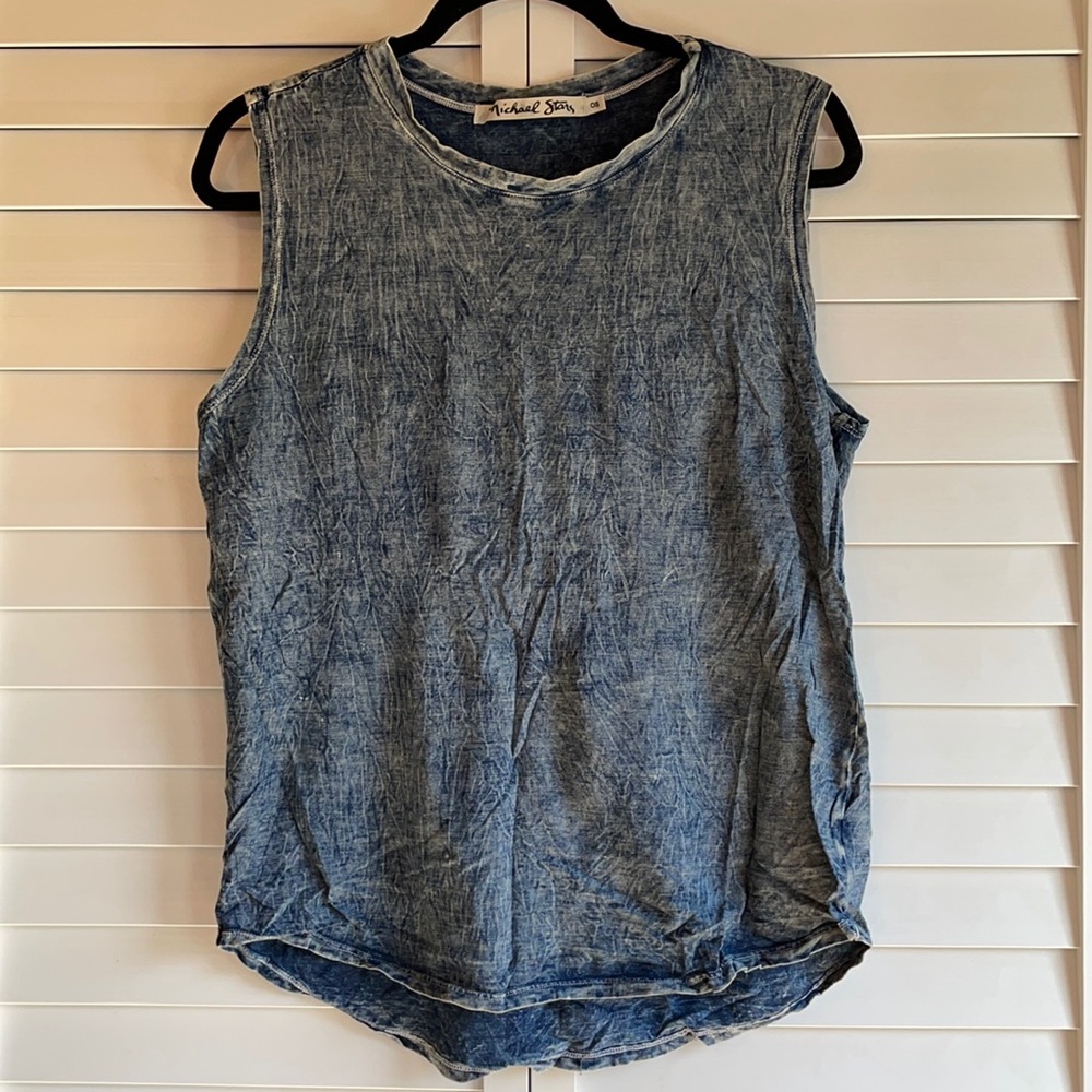 Michael Stars tie die oversized tank sz Small